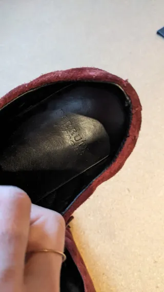 Zapatos Farrutx ante burdeos