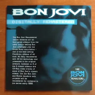 CD Bon Jovi New Jersey Ed. 1999
