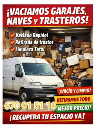 Vaciados de garajes ,naves y trasteros