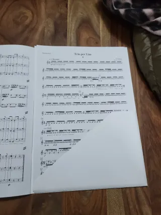 Partitura Trio Per Uno Percusión Nebojša Živković