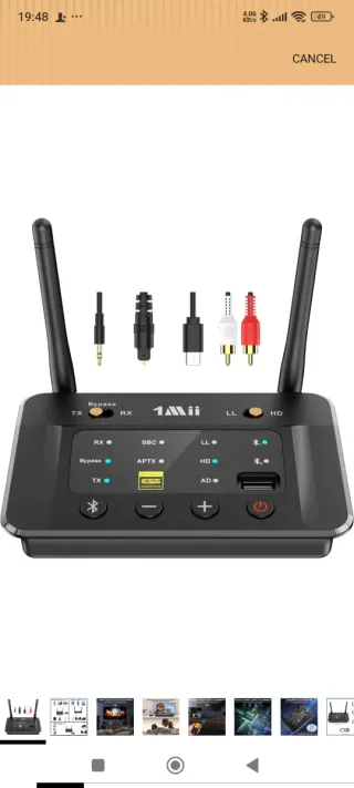 1Mii B03S Bluetooth 5.3 Transmisor Receptor