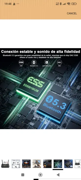 1Mii B03S Bluetooth 5.3 Transmisor Receptor