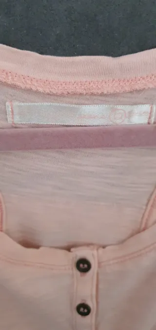 Camiseta salmón encaje Mayoral 12 años