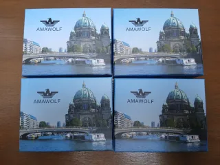 Lote 4 Carteras Piel Negra y Marrón