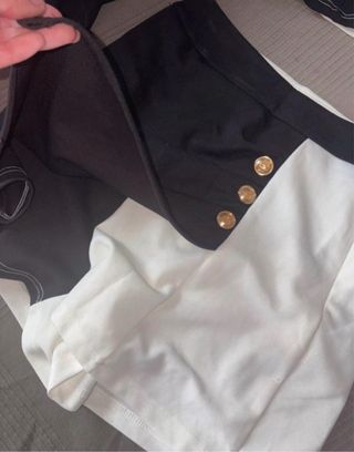 Conjunto Bicolor Chaqueta y Falda