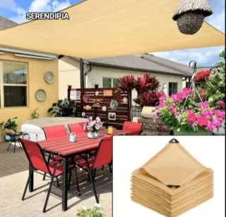 Toldo vela de sombreo 3x4 (2 Unidades)