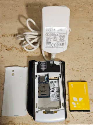 BlackBerry Pearl Plata/Blanco