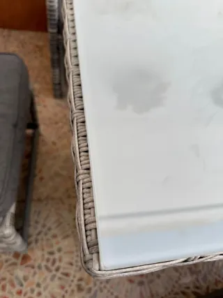 Conjunto de muebles de jardín ratán