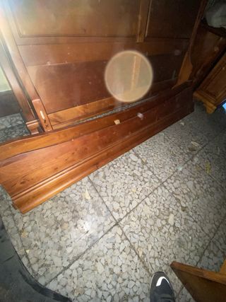 Cama Luis Felipe 1.20m Cerezo macizo