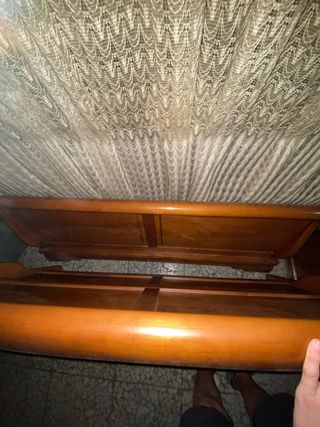 Cama Luis Felipe 1.20m Cerezo macizo