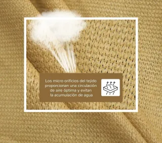 Toldo Vela Cuadrado 3x3m Beige