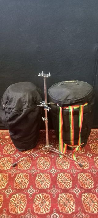 Congas Toca Players + Soporte + Fundas