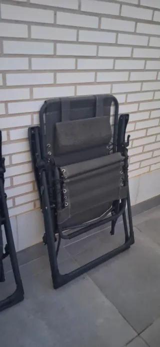 2 Sillas de terraza plegables