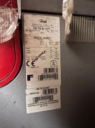 Caldaia Gasolio Ferroli GN-TK M UNIT