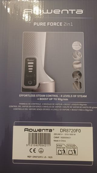 Ferro da Stiro Verticale Rowenta Pure Force 2in1