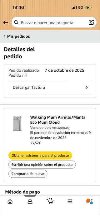Arrullo/Manta Walking Mum Eco Mum Cloud