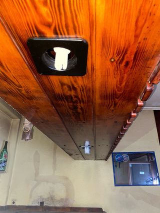 Botellero madera y metal