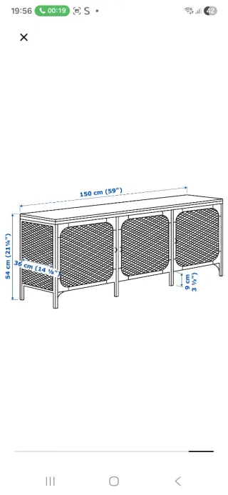 Mueble TV Metal y Madera