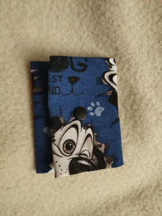Funda tela tarjeta bus perro