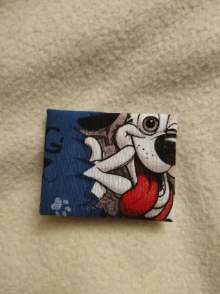 Funda tela tarjeta bus perro