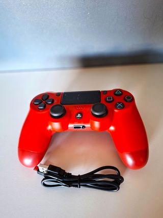 Mando Dualshock 4 Ps4 / Va Perfecto / Rojo / Pc