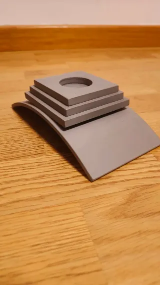 Portavelas metálico escalonado 19x 11