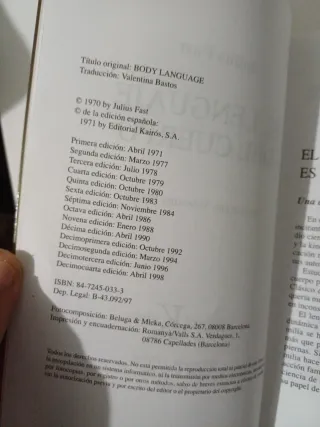 El lenguaje del cuerpo - Julius Fast