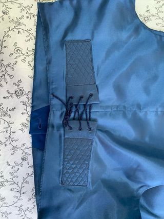 Traje de Flamenco Azul y Gris