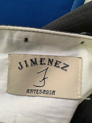 Traje de Flamenco Azul y Gris