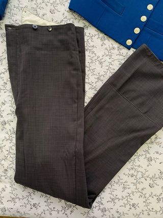 Traje de Flamenco Azul y Gris