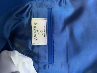 Traje de Flamenco Azul y Gris