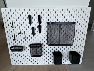 Tablero Pared Ikea Skadis Negro y Blanco 76x56cm