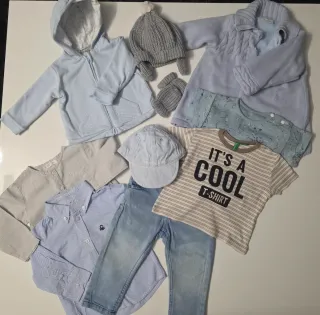 Lote Ropa Bebé Talla 12 , regalo botitas t.19