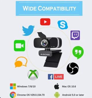 Webcam Full HD 1080P SIN ABRIR