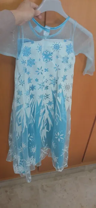 Vestido Elsa Frozen Talla 4 a 6