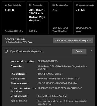 PC HP Pavilion Desktop