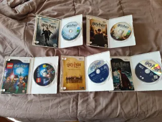 Pack de 5 Juegos Harry Potter para Wii.
