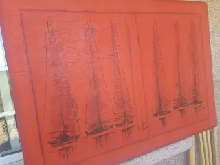 Cuadro de barcos en lienzo 140X100