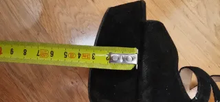 Sandalias de tacón negras mujer