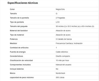 Cinta de Correr NordicTrack C 700