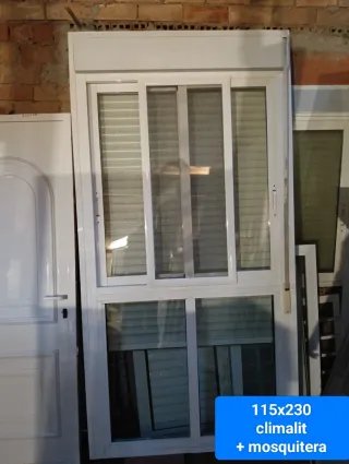 Ventana aluminio 115x230 con mosquitera