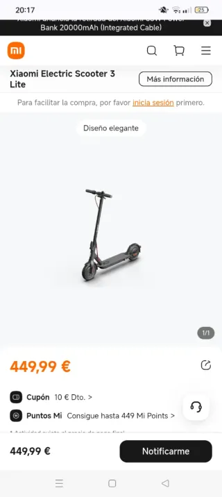 Xiaomi 3 Lite IMPECABLE+ruedas macizas 0 pinchazos