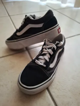 Scarpe Vans Old Skool Bambina Nere numero 32