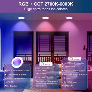 Faretti LED da Incasso RGB 4 pz