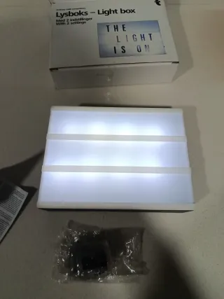 Caja de luz Lysboks - The Light is On