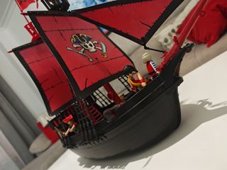 Barco Pirata Playmobil Rojo Custom