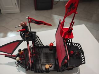 Barco Pirata Playmobil Rojo Custom