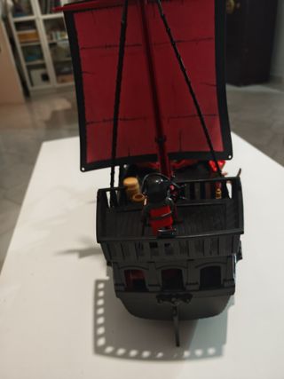 Barco Pirata Playmobil Rojo Custom