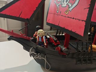 Barco Pirata Playmobil Rojo Custom