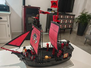 Barco Pirata Playmobil Rojo Custom